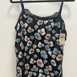 Ann Taylor Navy Floral Cami Top